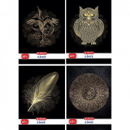  Zošit Herlitz A4 40 listov linajkový s parciálnym lakom B&G mix motívov