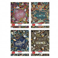 Zošit Herlitz A4 40 listov linajkový s parciálnym lakom Doodle