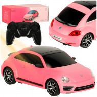 Rastar RC model Volkswagen Beetle 1:14 ružový na diaľkové ovládanie
