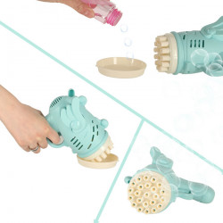 Bublifuková pištol s krídielkami modrá