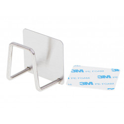 2ks Kúpelňový háčik kovový široký, samolepiaci 3M