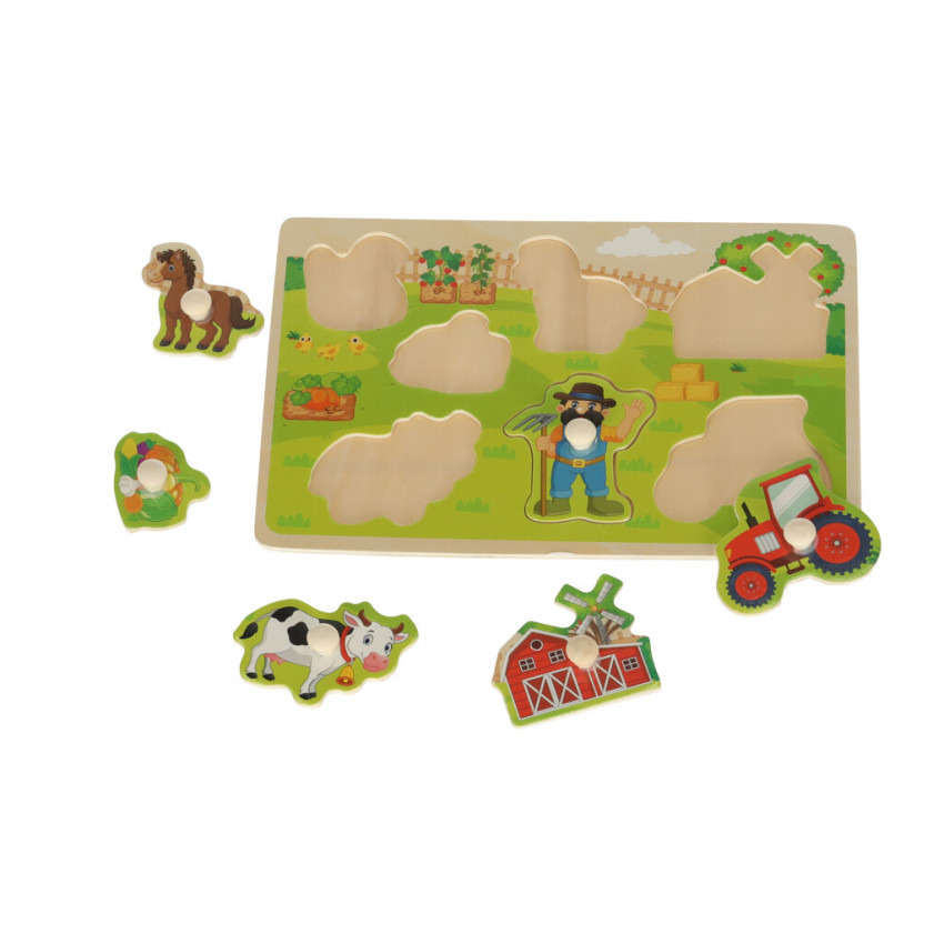 Drevená vkladačka farma