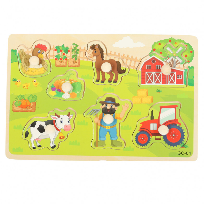 Drevená vkladačka farma