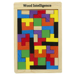 Edukačná drevená hračka Tetris 40 dielikov