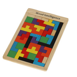 Edukačná drevená hračka Tetris 40 dielikov