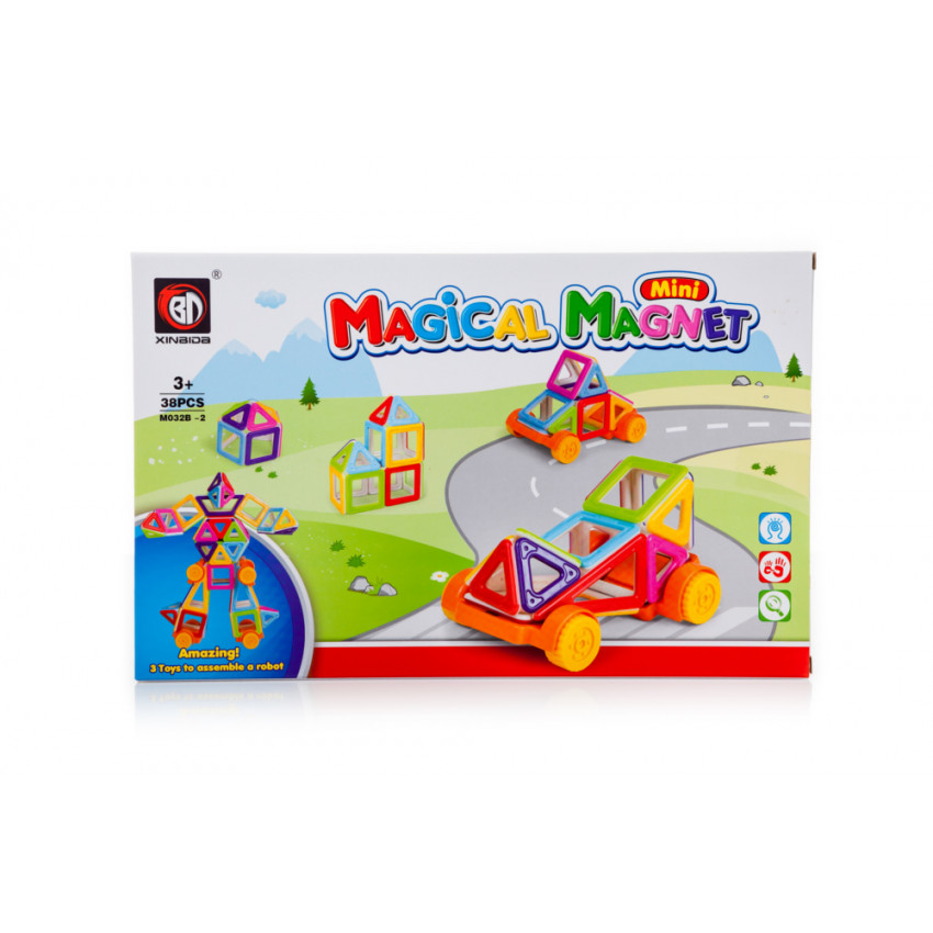 Stavebnica magnetické bloky MAGICKÝ MAGNET MINI 38KS 3+ V2