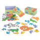 Edukaná hračka morské safari, 25 puzzle, kovový box