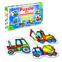 Alexander Baby puzzle Stavebné stroje 6 vzorov 1 (2-7 dielikov)