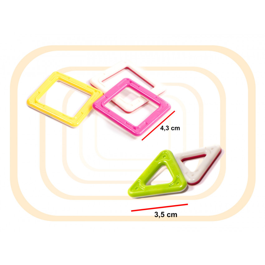 Stavebnica magnetické bloky MAGICKÝ MAGNET MINI 38KS 3+ V2