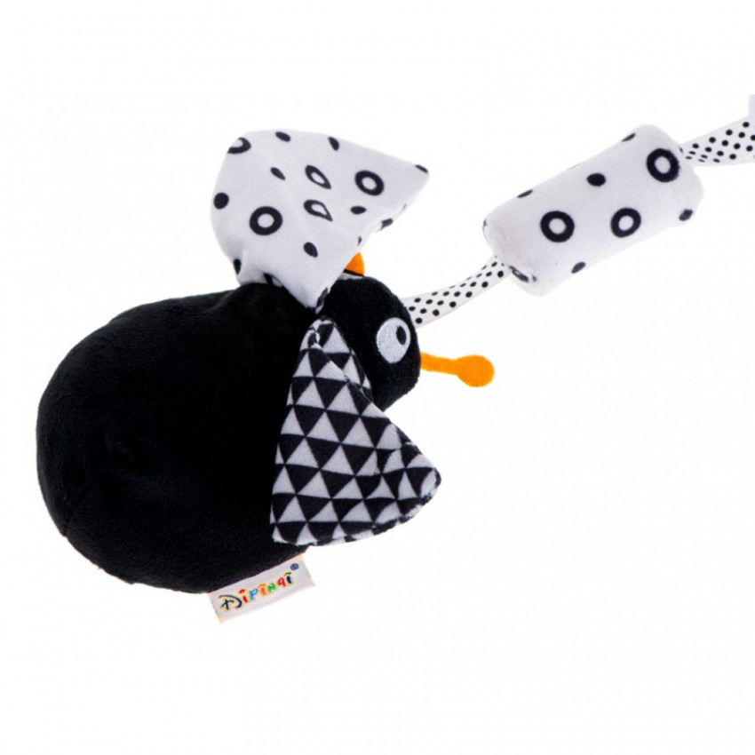 Kontrastná edukačná senzorická hrkálka LIENKA