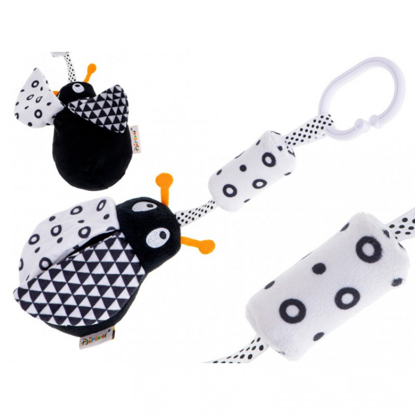 Kontrastná edukačná senzorická hrkálka LIENKA