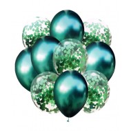 Metalické balóny 33 cm 10ks
