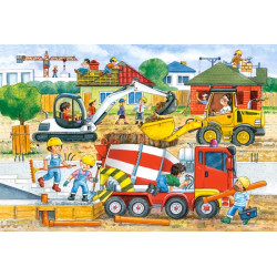 Castorland Puzzle Maznáčikovia v parku MAXI 40 dielikov Stavenisko