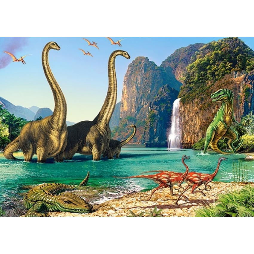 Castorland Puzzle Dinosaury 60 dielikov