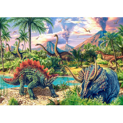 Castorland Puzzle Dinosaurie vulkán 120 dielikov