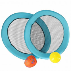 Plážový badminton a bazénový set - 2x tanier + 2x loptička