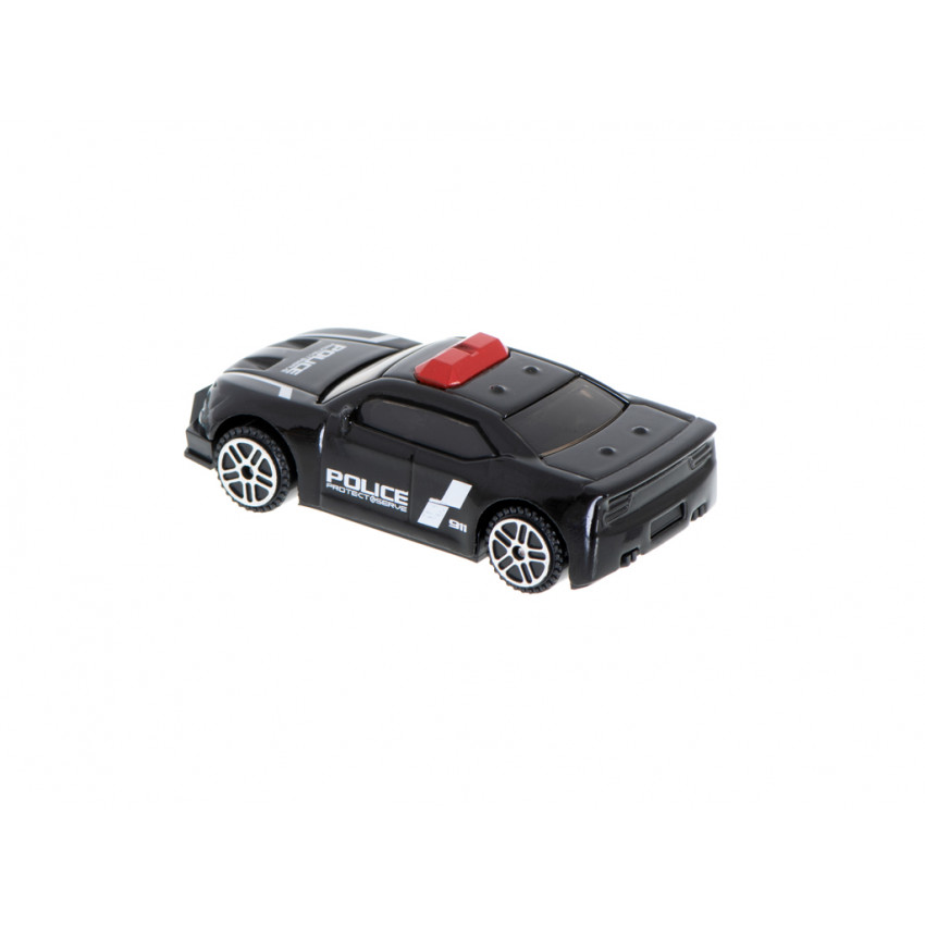 Kovové auto na blistri 6,5cm čierne