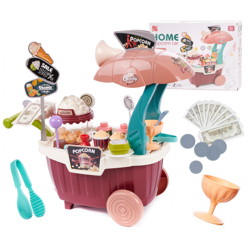 Pop corn vozík na baterky