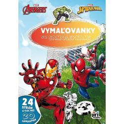 Omaľovánky A4 so samolepkami Marvel 24 strán + samolepky