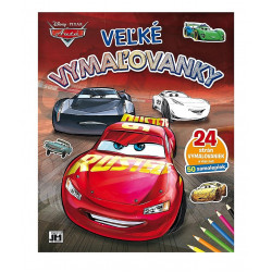 Veľké vymaľovanky Autá so samolepkami