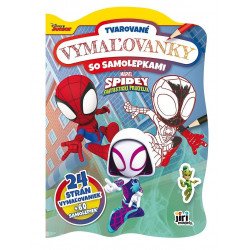 Tvarované omaľovánky Spidey + 60 samolepiek