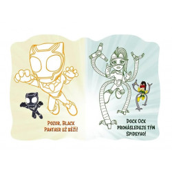 Tvarované omaľovánky Spidey + 60 samolepiek