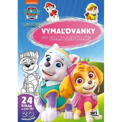 Omaľovánky so samolepkami Paw Patrol