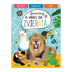 Náučná kniha aktivít Spoznávaj a hraj sa Zvieratá