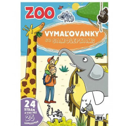 Vymaľovanky so samolepkami - ZOO