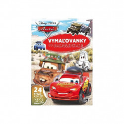 Vymaľovanky so samolepkami - Cars