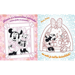 Vymaľovanky so samolepkami - MINNIE
