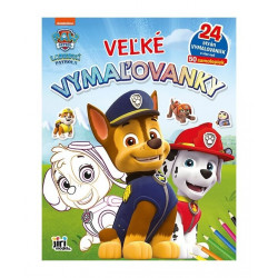 Vymaľovanky so samolepkami - PAW PATROL