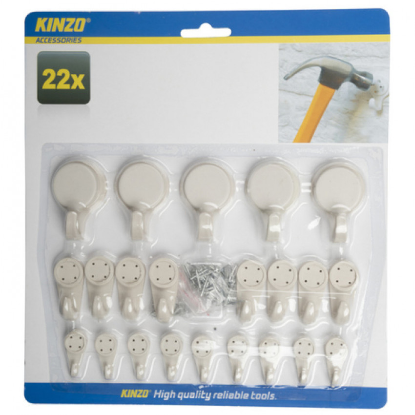 Zatĺkacie a prilepovacie háčiky 22ks