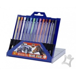 scala farbičky, vysúvacie pastelky, do školy