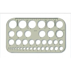 šablona kružnicová, rysovacie potreby, na rysovanie