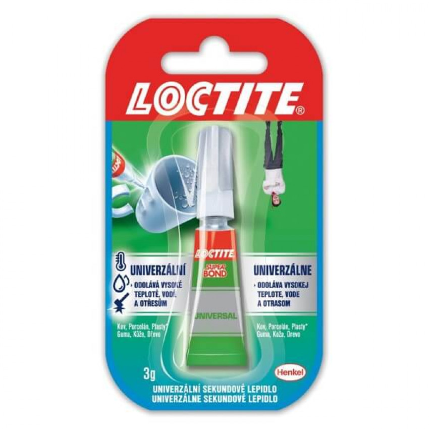 Sekundové lepidlo Loctite Super Bond Liquid 3g. 