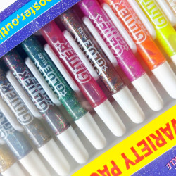  Glitrované lepidlá 31 ks