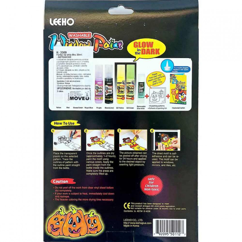 farby na sklo, odlupovacie farby na sklo