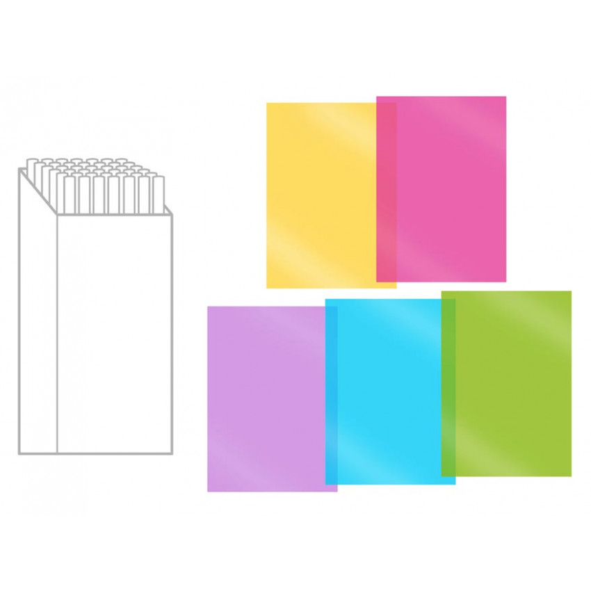 Celofán transparent farebný - rolky 500x70cm mix farieb