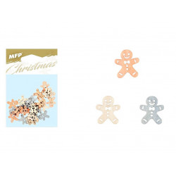 Drevená ozdoba 2cm 24ks anjel 1