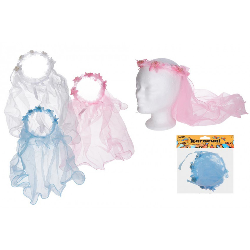 Set karneval W026067 - čelenka so závojom