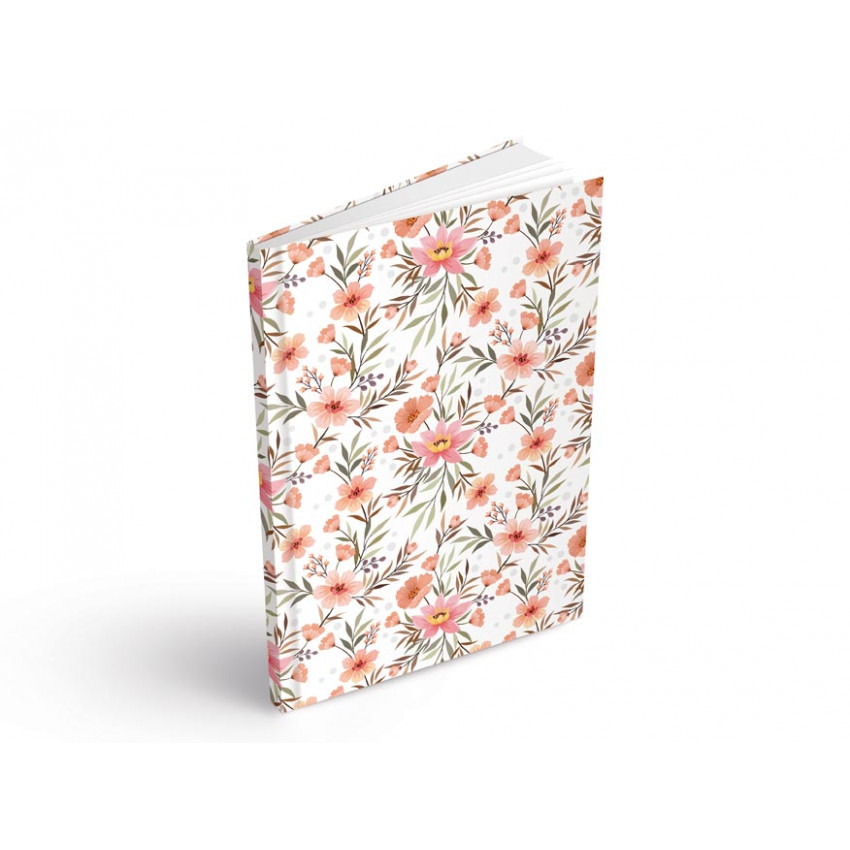 Záznamová kniha A4 MFP 100l/linka kvety