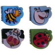 Bločik včielka, lienka, psík, kravička