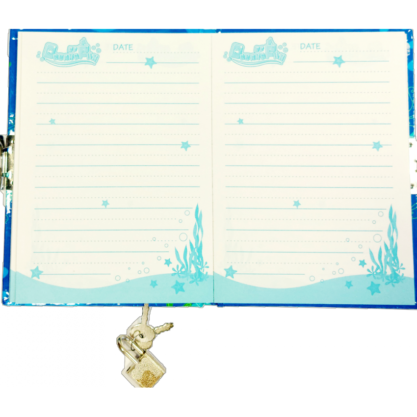 Diár so zámkom Oceán veľryba