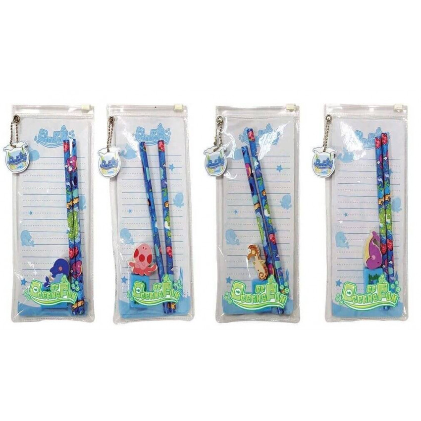 Kancelárska sada so vzorom Oceán 2ks