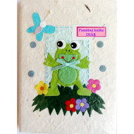 MOVEO Diár z ručného papiera Žaba