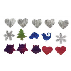 Vlnkový papier A4 mix farieb 18ks