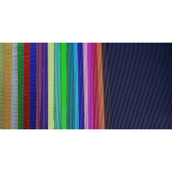 Vlnkový papier A2 mix farieb 6ks