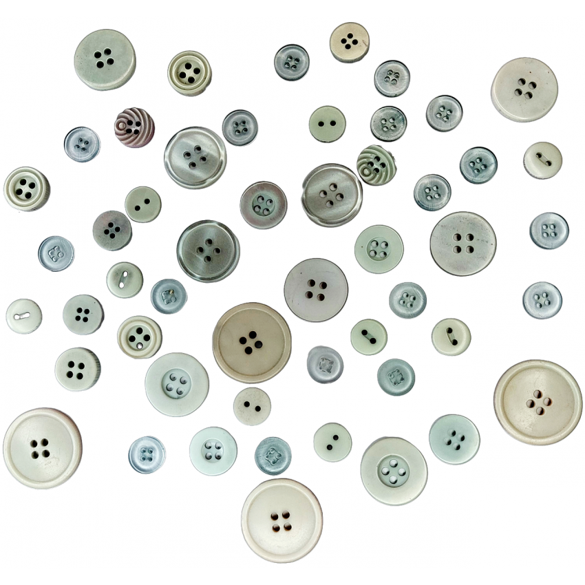 Gombíky na dekorovanie cca 30 g, galantéria