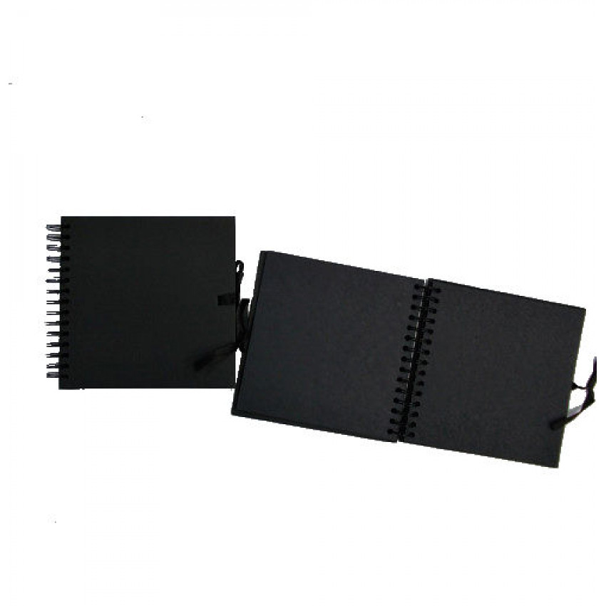 MOVEO ScrapbooK-blok špirála čierny